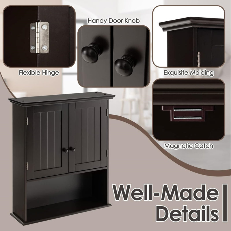 Wildon Home® Betli Solid Wood Wall Bathroom Cabinet & Reviews | Wayfair